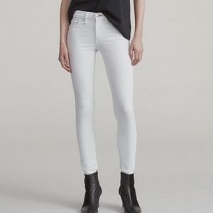 rag & bone skinny white jean
